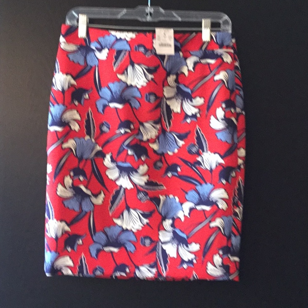 J Crew floral pencil skirt